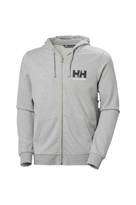 Hh Logo Full Zıp 2.0 Kapişonlu Erkek SweatShirt - 30393 Gri - 5