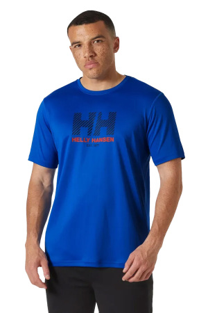 Hh Tech Graphic Erkek T-Shirt 2.0 - 49574 Mavi - Helly Hansen