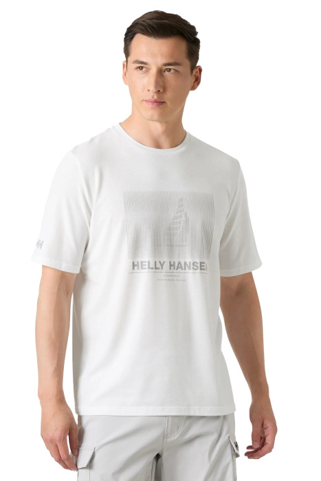Hp Race Graphic Erkek T-Shirt - 34419 Beyaz - 1