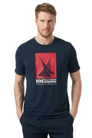Hp Race Graphic Erkek T-Shirt - 34419 Lacivert - Helly Hansen