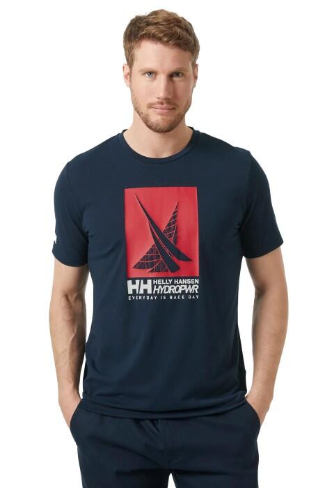 Hp Race Graphic Erkek T-Shirt - 34419 Lacivert - 1
