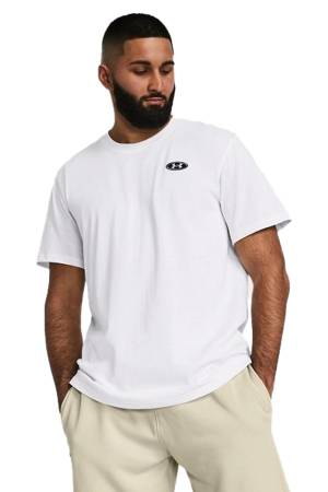 Hw Lc Patch Ss Erkek T-Shirt - 1382902 Beyaz - Under Armour