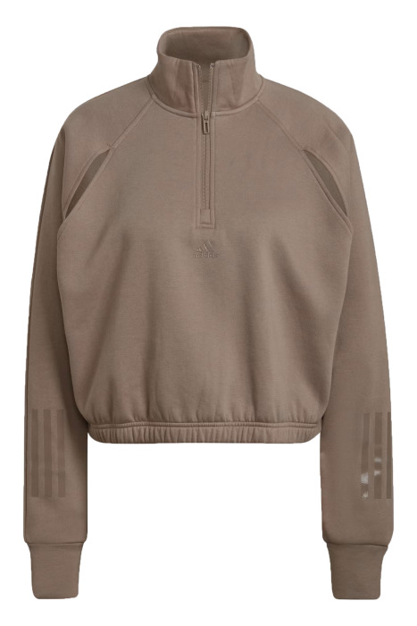 Hypergam Fleece Kadın SweatShirt - HM3217 Kahverengi - 1