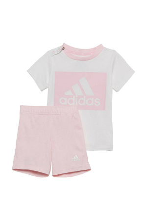 I Bl T Kız Çocuk Şortlu Takım - HF1915 Beyaz/Pudra - EU-Adidas