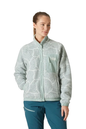 Imperıal Prınted Pıle Snap Kadın Polar Mont - 63373 Buz Mavisi - Helly Hansen