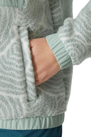 Imperıal Prınted Pıle Snap Kadın Polar Mont - 63373 Buz Mavisi - 3