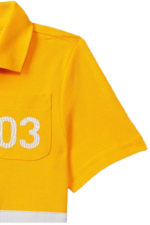 Jb 03 Gr Çocuk Polo T-Shirt - GC9763 Turuncu/Gri - 3