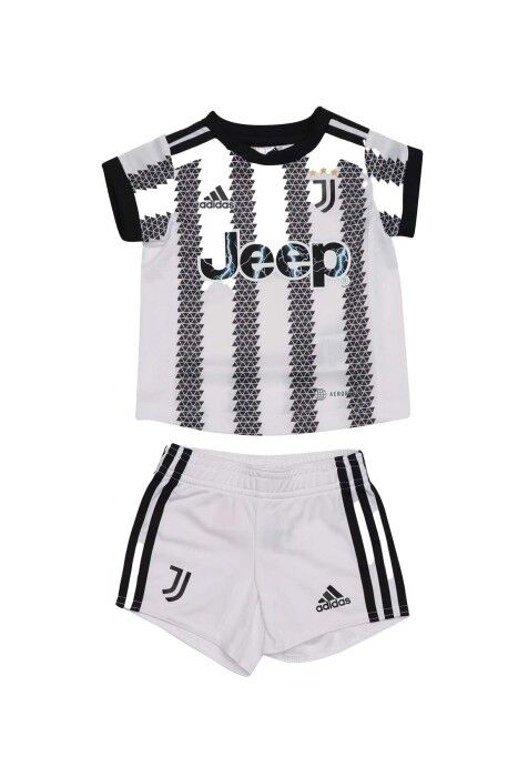 Juve Bebek Şortlu Forma - HB0430 Siyah/Beyaz - 1