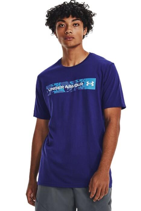 Kamuflaj Desenli Erkek T-Shirt - 1376830 Mavi - 1