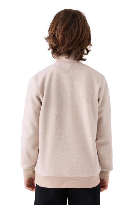 Kappa Erkek Çocuk SweatShirt - 361W1JW Taş Gri - 3