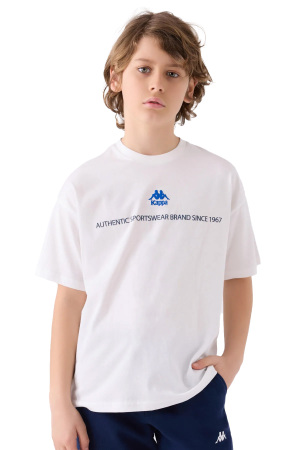 Kappa Erkek Çocuk T-Shirt - 341Z1QW Krem - Kappa