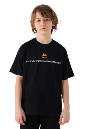 Kappa Erkek Çocuk T-Shirt - 341Z1QW Siyah - Kappa