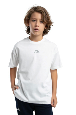 Kappa Erkek Çocuk T-Shirt - 37226GW Beyaz - Kappa