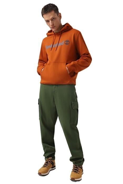 Kennebec River Linear Logo Hoodie Erkek SweatShirt - TB0A5UKK Turuncu - 3
