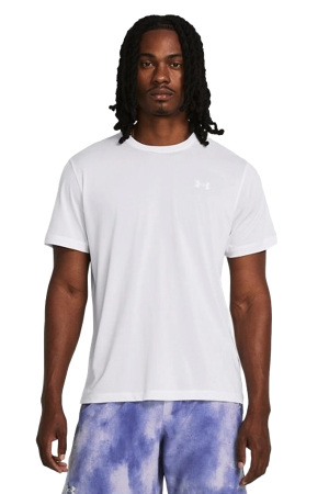 Launch Shortsleeve Erkek T-Shirt - 1382582 Beyaz - Under Armour