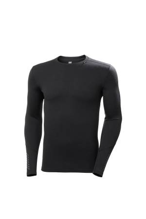 Lıfa Merıno Mıdweıght Crew Erkek Termal İçlik - 49364 Siyah - Helly Hansen