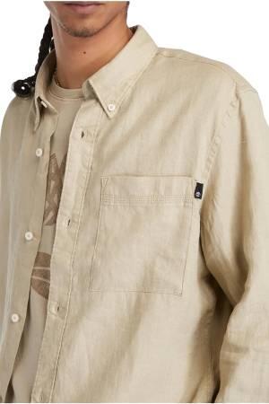 Linen Chest Pocket Erkek Gömlek - TB0A66B9 Somon - 2
