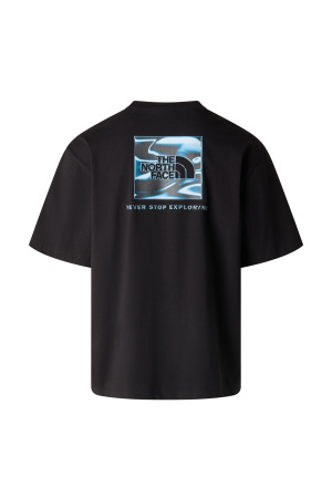 Liquid Box Nse Oversize Short Sleeve Erkek T-Shirt - NF0A8G9W Siyah - 2
