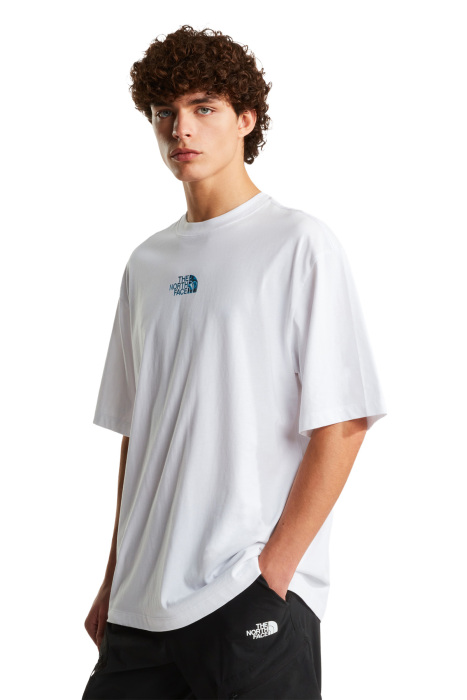 Liquid Logo Oversize Short Sleeve Erkek T-Shirt - NF0A8G9U Beyaz - 1