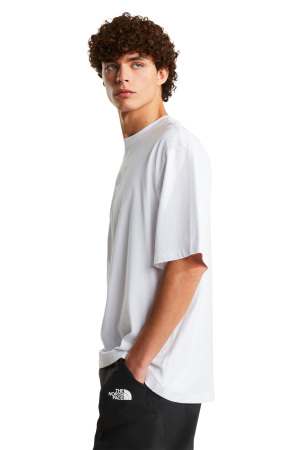 Liquid Logo Oversize Short Sleeve Erkek T-Shirt - NF0A8G9U Beyaz - 3