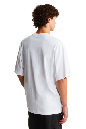 Liquid Logo Oversize Short Sleeve Erkek T-Shirt - NF0A8G9U Beyaz - 4
