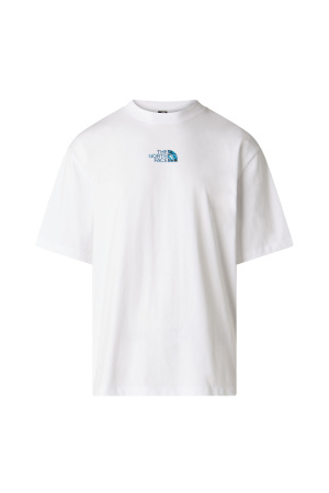 Liquid Logo Oversize Short Sleeve Erkek T-Shirt - NF0A8G9U Beyaz - 5