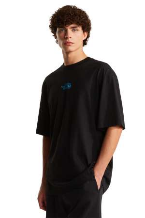 Liquid Logo Oversize Short Sleeve Erkek T-Shirt - NF0A8G9U Siyah - The North Face