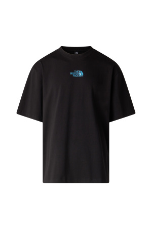 Liquid Logo Oversize Short Sleeve Erkek T-Shirt - NF0A8G9U Siyah - 5