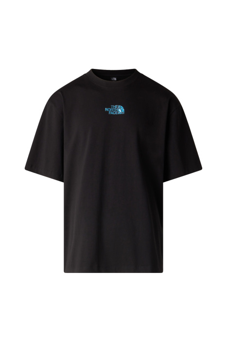 Liquid Logo Oversize Short Sleeve Erkek T-Shirt - NF0A8G9U Siyah - 5