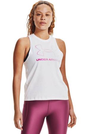Live Sportstyle Graphic Tank Kadın Atlet - 1356297 Beyaz - Under Armour