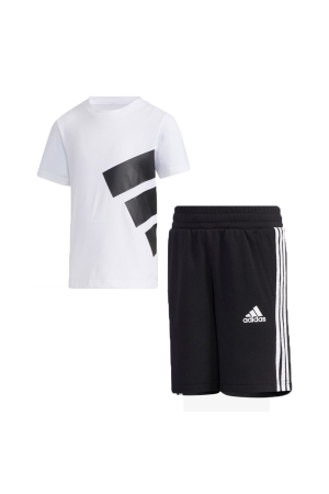 Lk Brand Tee Se Çocuk Şortlu Takım -GP0386 Siyah/Beyaz - EU-Adidas