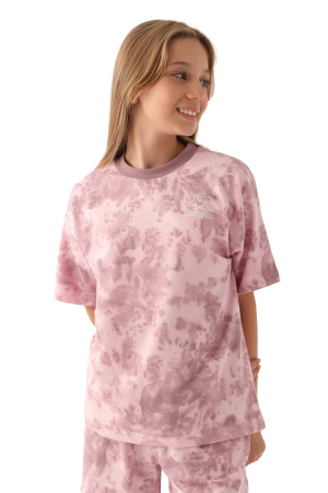 Logo Cara Kız Çocuk T-Shirt - 341X16W Pembe - Kappa