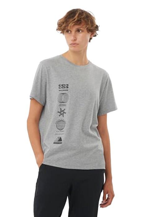 Logo Combo Ss Kadın T-Shirt - LC2232900 Gri - 1