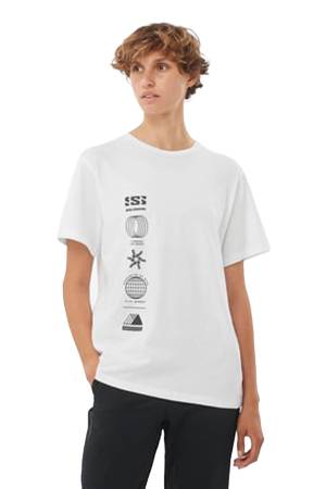 Logo Combo Ss Kadın T-Shirt - LC2233000 Beyaz - Salomon