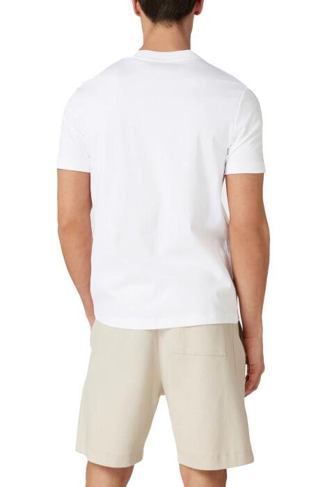 Logo Detaylı Erkek T-Shirt - 50485158 Beyaz - 4