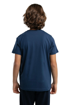 Logo Jonathan Erkek Çocuk T-Shirt - 37235ZW Koyu Mavi - 2