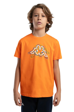 Logo Jonathan Erkek Çocuk T-Shirt - 37235ZW Turuncu - Kappa