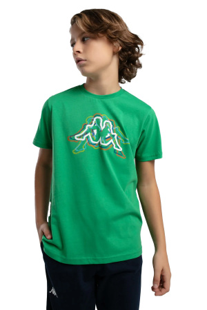 Logo Jonathan Erkek Çocuk T-Shirt - 37235ZW Yeşil - Kappa