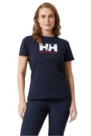 Logo Kadın T-Shirt - 34112 Lacivert - 3