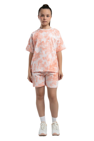 Logo Kelsie Kız Çocuk Şortlu Takım - 362415W Açık Pembe - Kappa