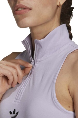 Logo Play Kadın Crop Atlet - H22742 Beyaz - 4
