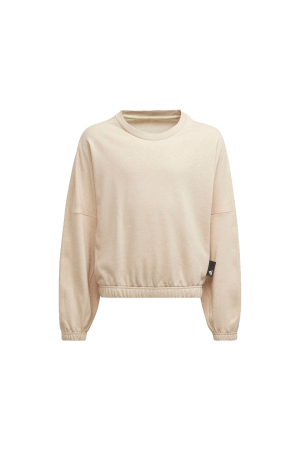 Lounge Crew Kız Çocuk SweaatShirt - HE3133 Bej - EU-Adidas