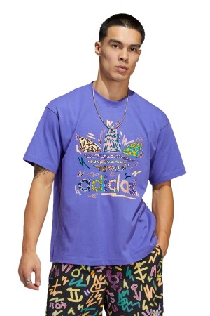 Loveuni Tref Te Kadın T-Shirt - HC3077 Mor - EU-Adidas