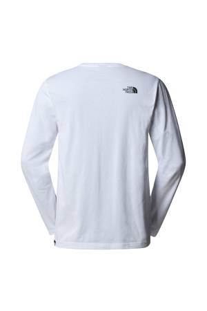 L/S Sımple Dome Tee Erkek Uzun Kol T-Shirt - NF0A87QN Beyaz - 2