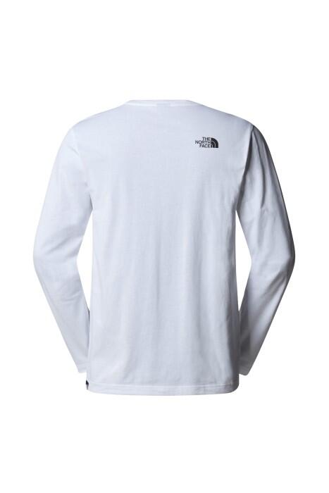 L/S Sımple Dome Tee Erkek Uzun Kol T-Shirt - NF0A87QN Beyaz - 2