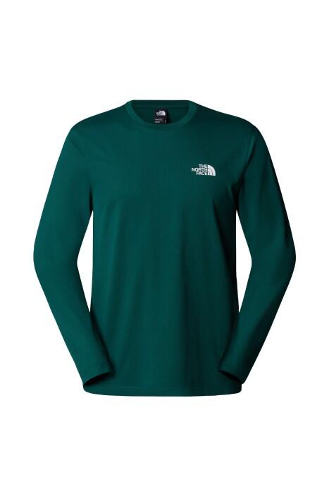 L/S Sımple Dome Tee Erkek Uzun Kol T-Shirt - NF0A87QN Yeşil - 1
