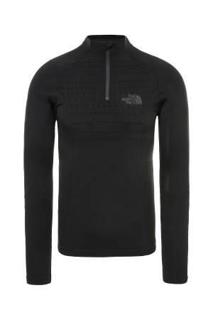 L/S Zıp Erkek Uzun Kollu Spor T-Shirt - NF0A3Y27 Siyah - 5