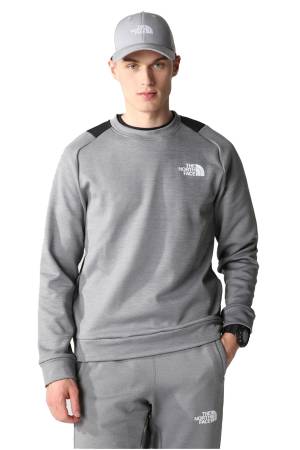 Ma Crew Fleece Erkek SweatShirt - NF0A7ZAL Gri - The North Face