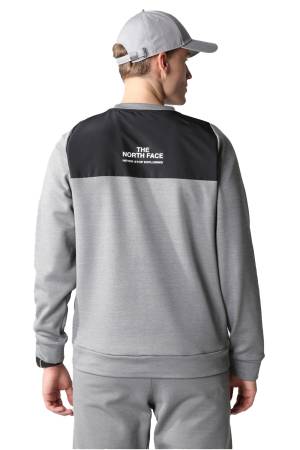 Ma Crew Fleece Erkek SweatShirt - NF0A7ZAL Gri - 3