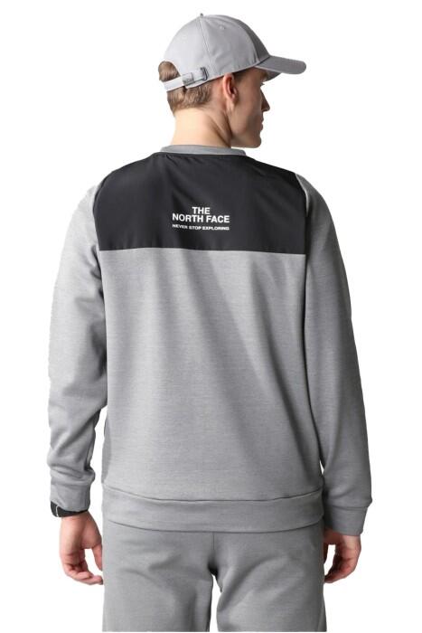 Ma Crew Fleece Erkek SweatShirt - NF0A7ZAL Gri - 3